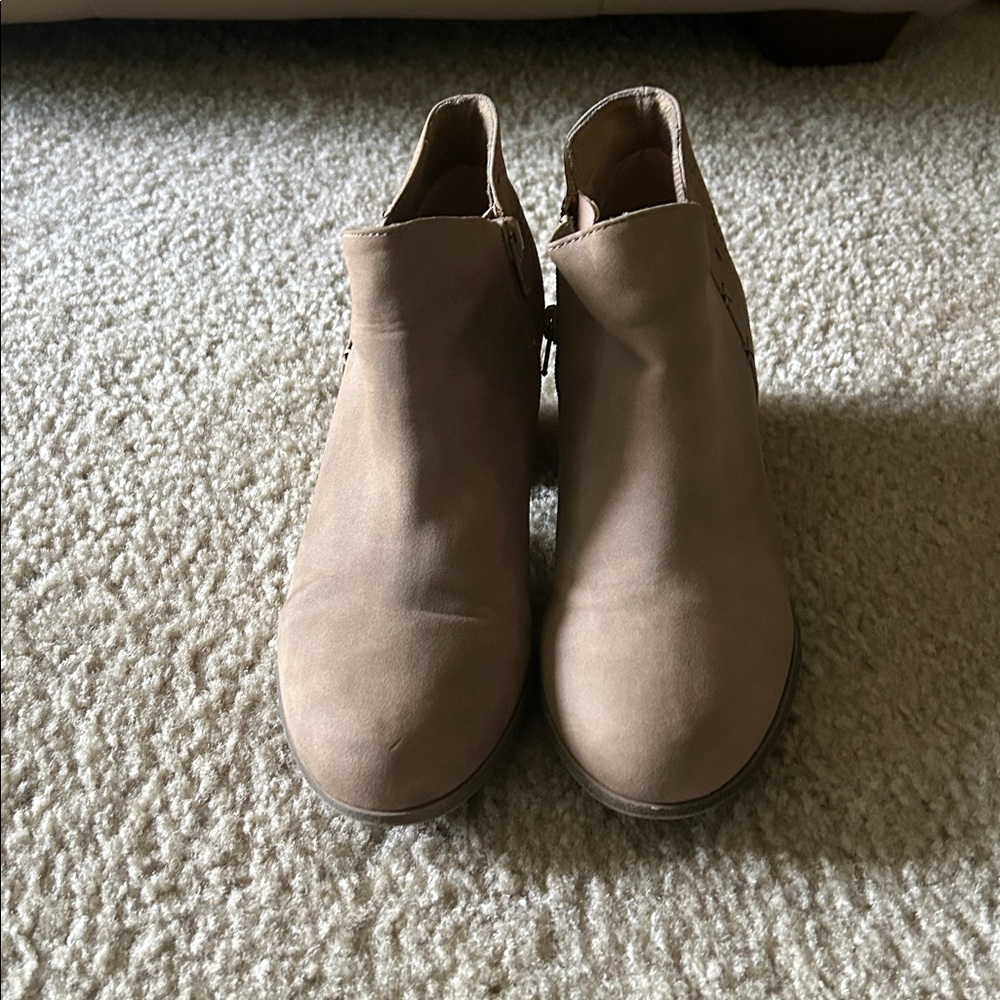 Pop Tan Ankle Boots